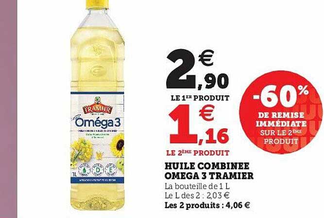 huile combinée oméga 3 tramier