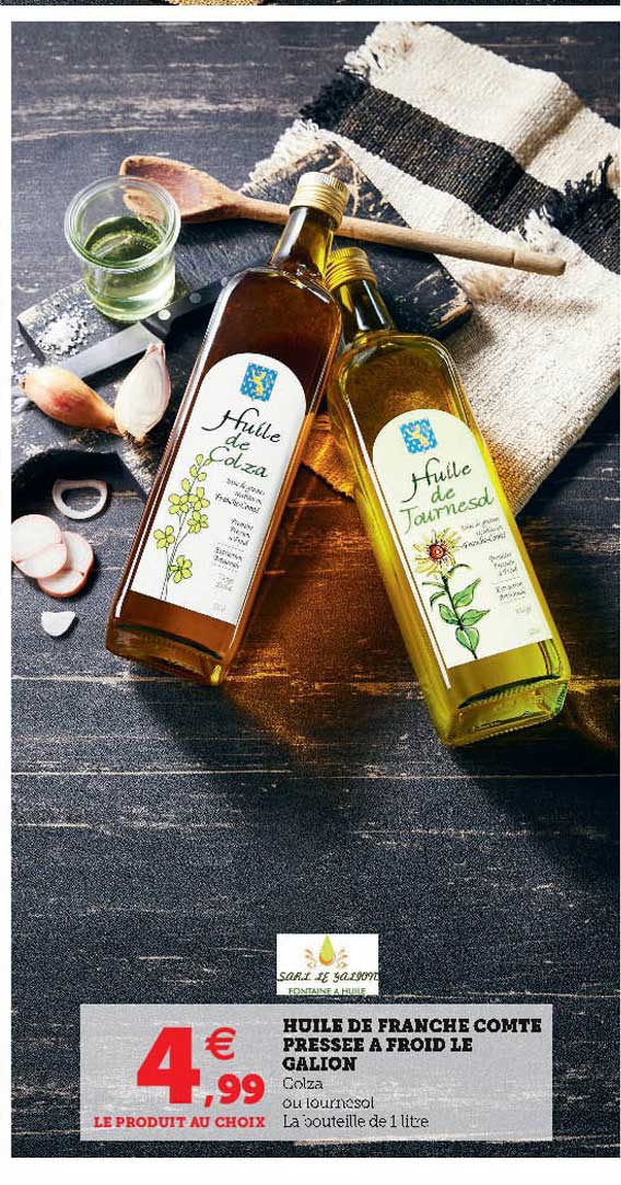 huile de franche comté pressée à froid le galion