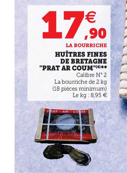 huîtres fines de bretagne "prat ar coum"
