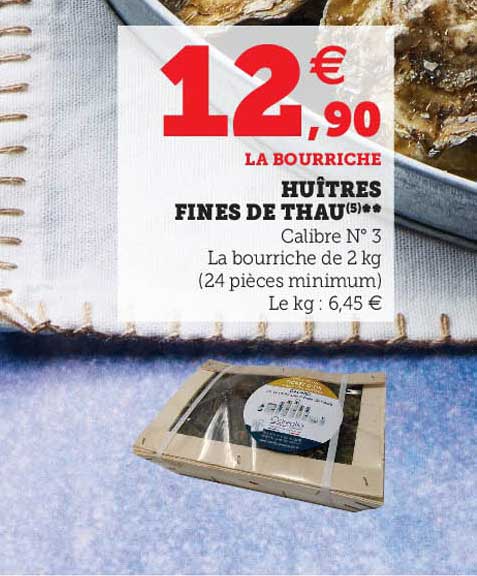 huîtres fines de thau