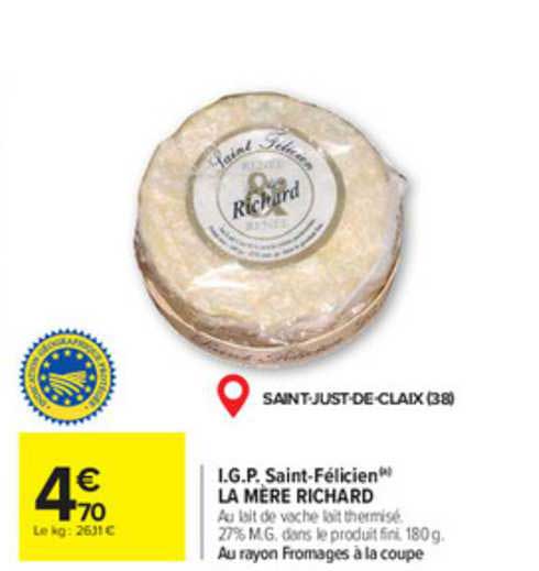 i.g.p. saint-félicien la mère richard