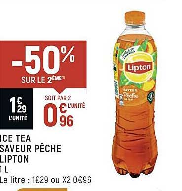 Ice Tea Saveur Pêche Lipton