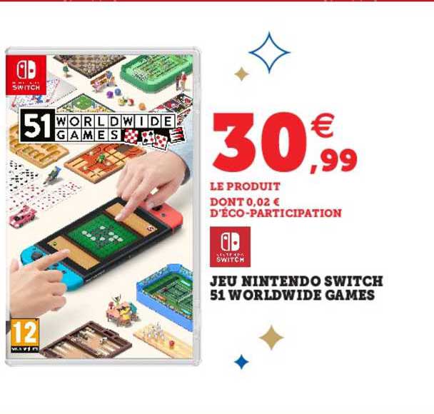 jeu nintendo switch 51 worldwide games
