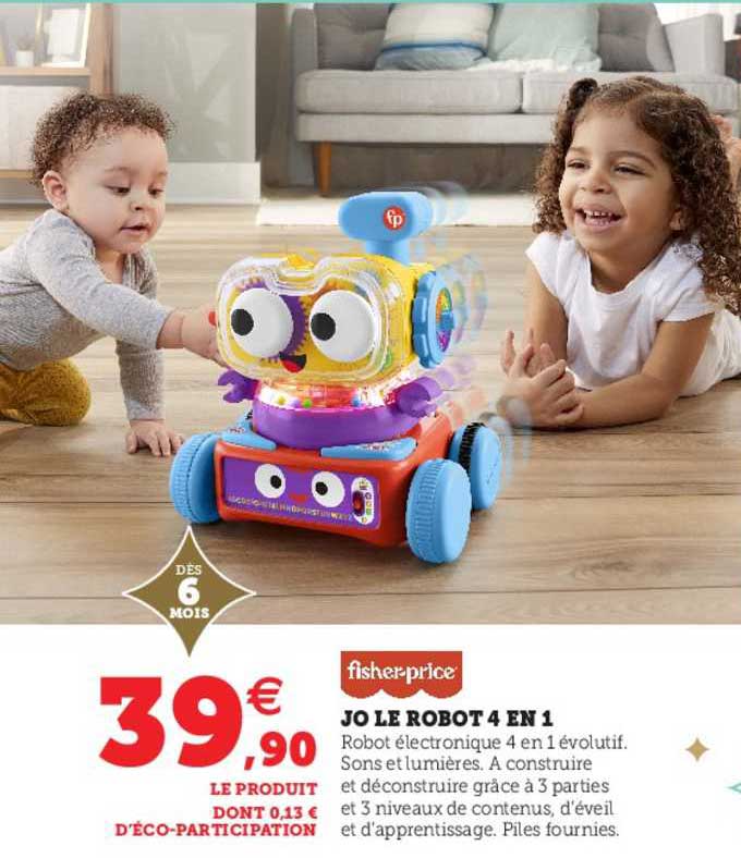 jo le robot 4 en 1 fisher-price