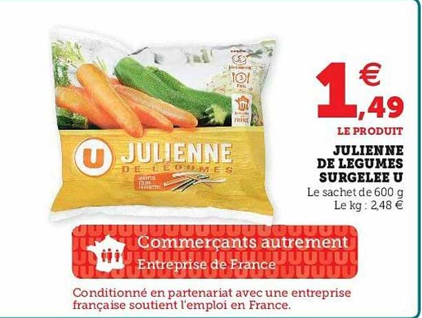Julienne De Légumes Surgelée U