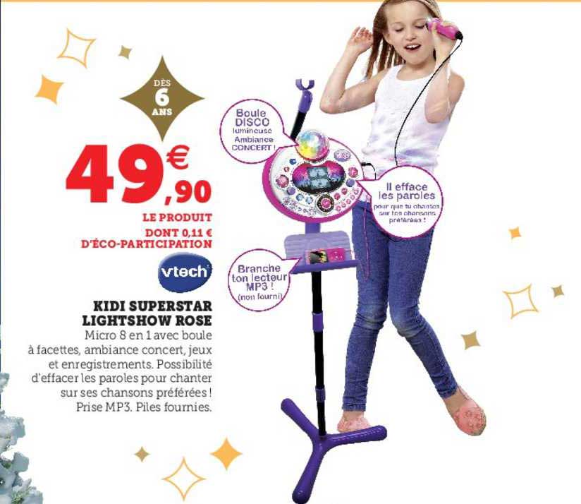 kidi superstar lightshow rose vtech