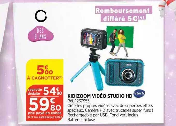 kidizoom vidéo studio hd vtech