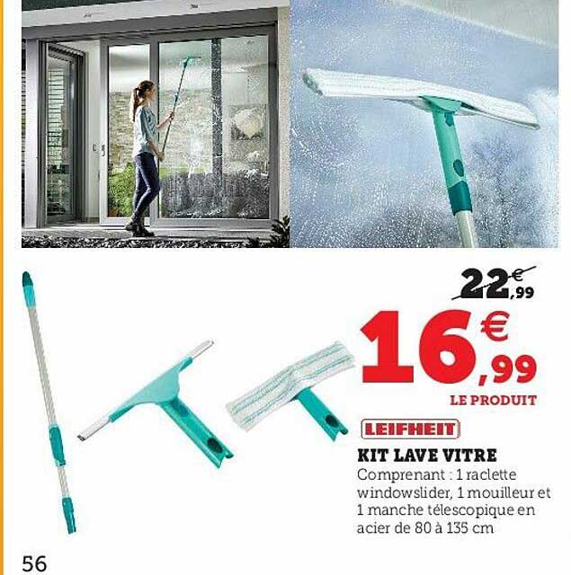 kit lave vitre leifheit
