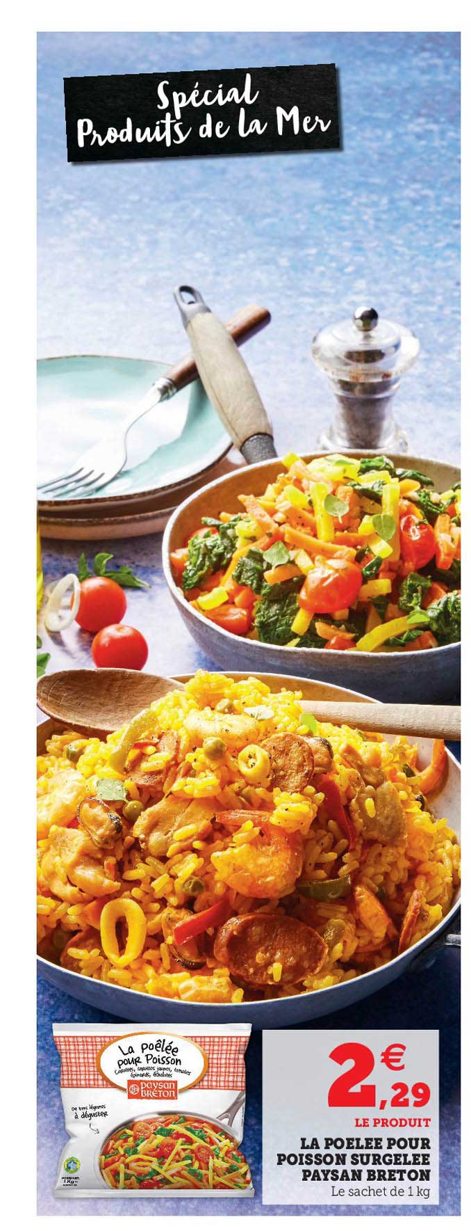 la poêlée pour poisson surgelée paysan breton