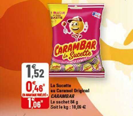 La Sucette Au Caramel Original Carambar