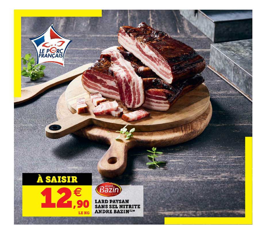 lard paysan sans sel nitrite andré bazin
