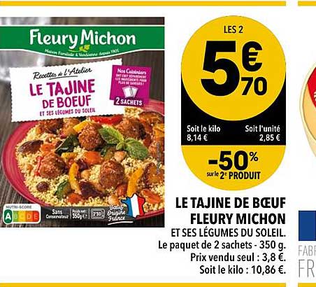 le tajine de bœuf fleury michon