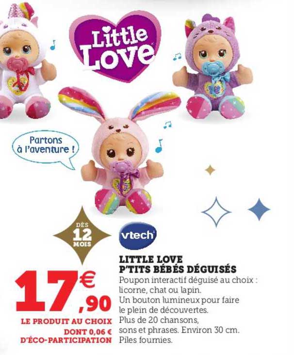 little love p'tits bébés déguisés vtech