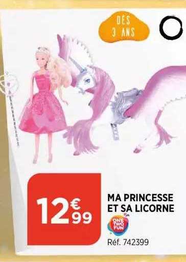ma princesse et sa licorne one two fun