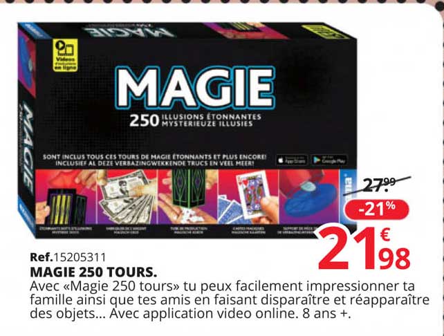 magie 250 tours