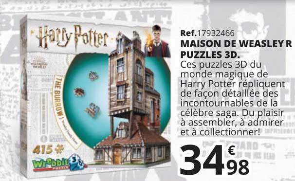 maison de weasley r puzzles 3d.
