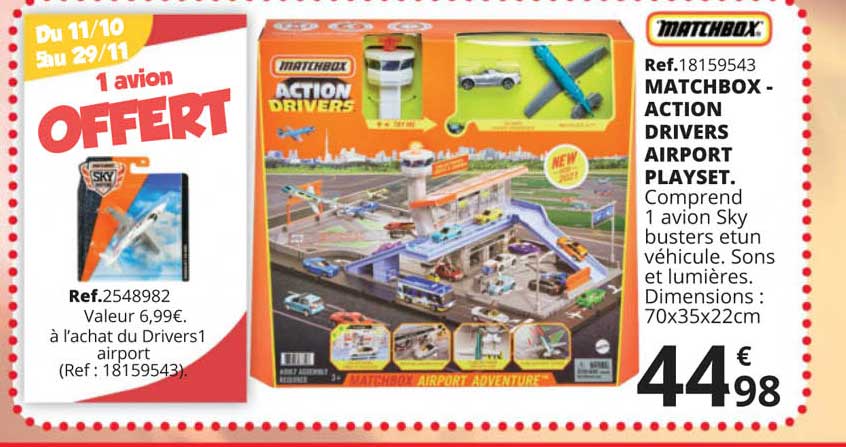 matchbox - action drivers airport playset.