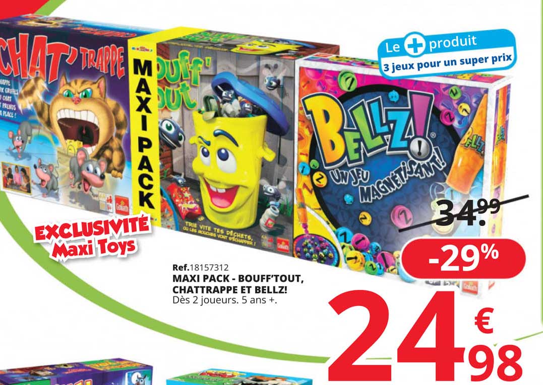 maxi pack - bouff'tout chattrappe et bellz!