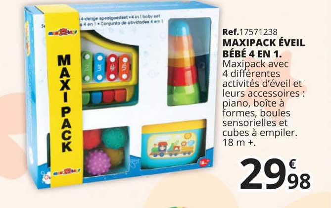 maxipack éveil bébé 4 en 1