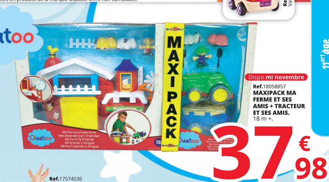 maxipack ma ferme et ses amis + tracteur et ses amis