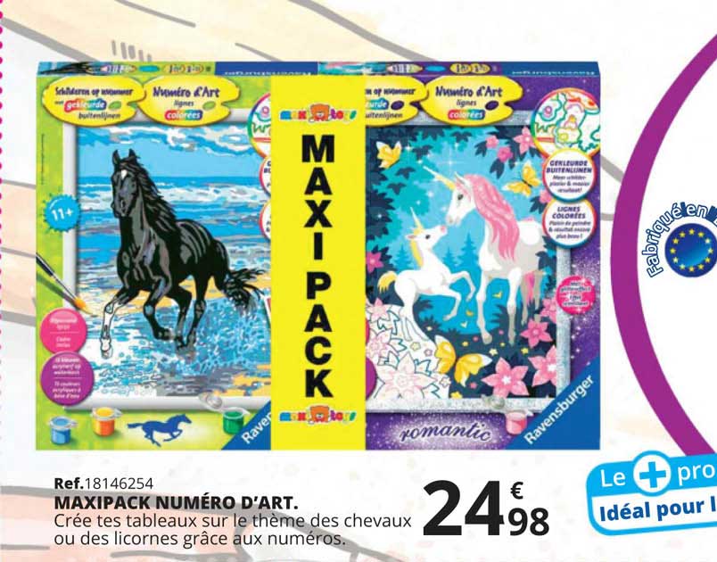 maxipack numéro d'art