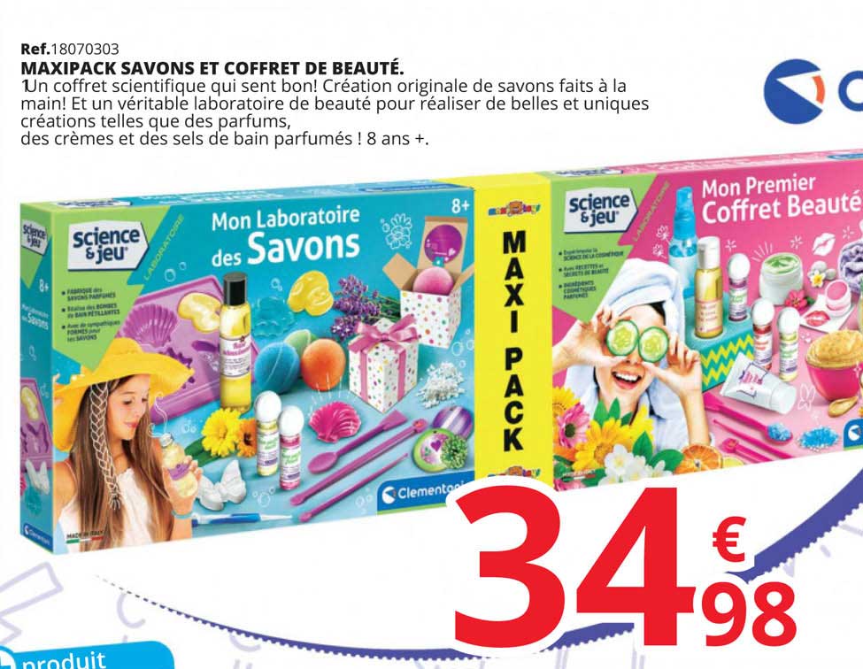 maxipack savons et coffret de beauté
