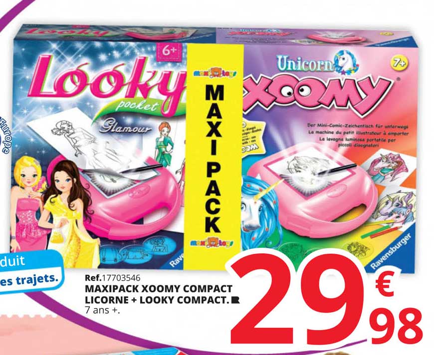 maxipack xoomy compact licorne + looky compact.