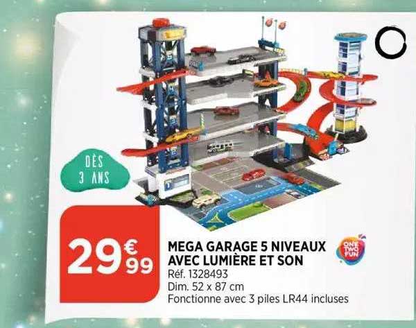 méga garage 5 niveaux avec lumière et son one two fun