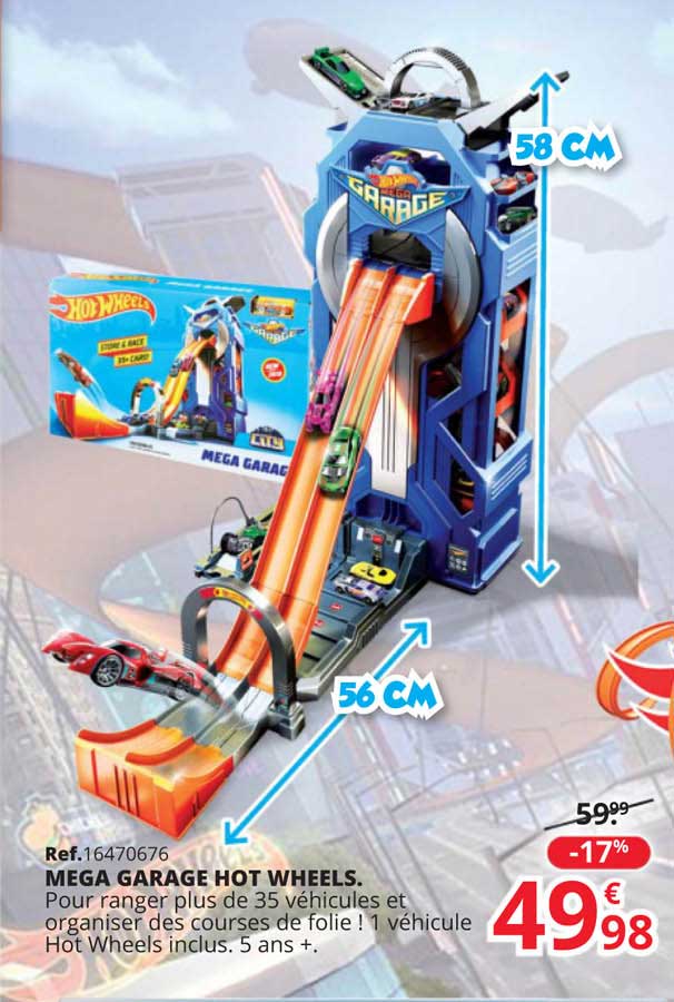 méga garage hot wheels.