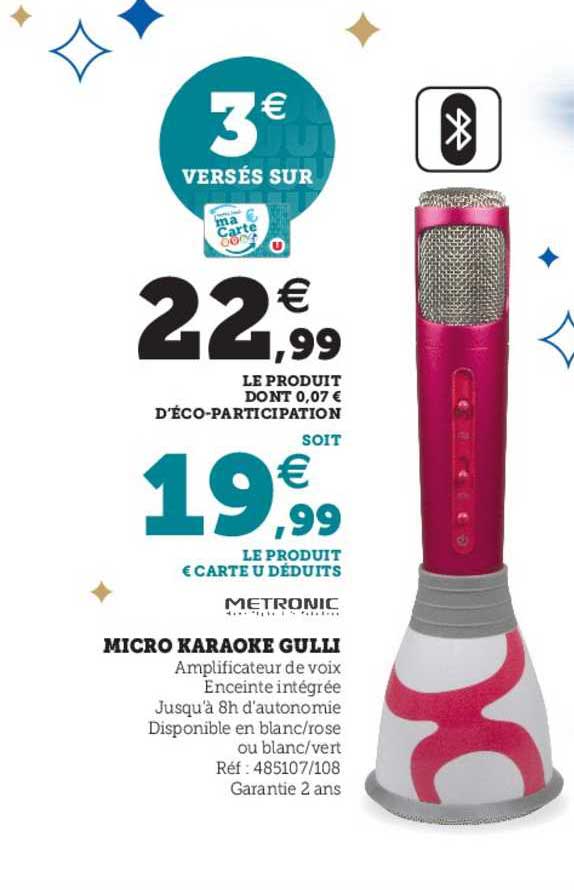 micro karaoke gulli metronic