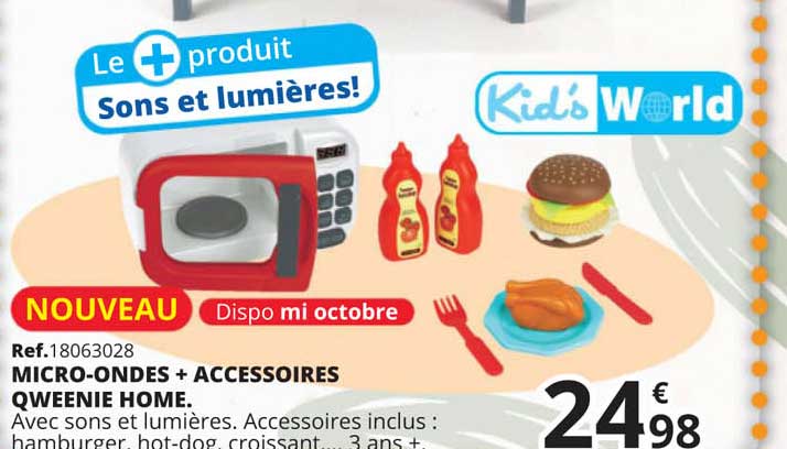 micro-ondes + accessoires qweenie home