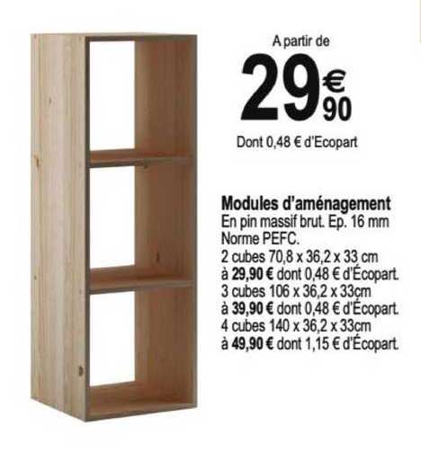 modules d'aménagement