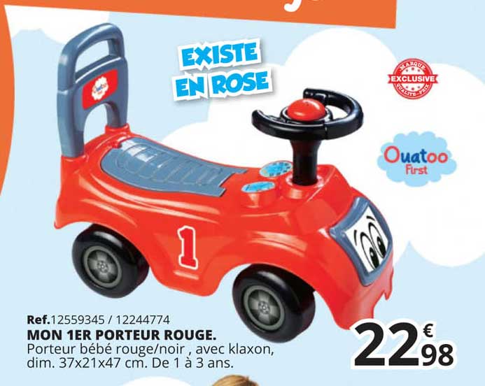 mon 1er porteur rouge