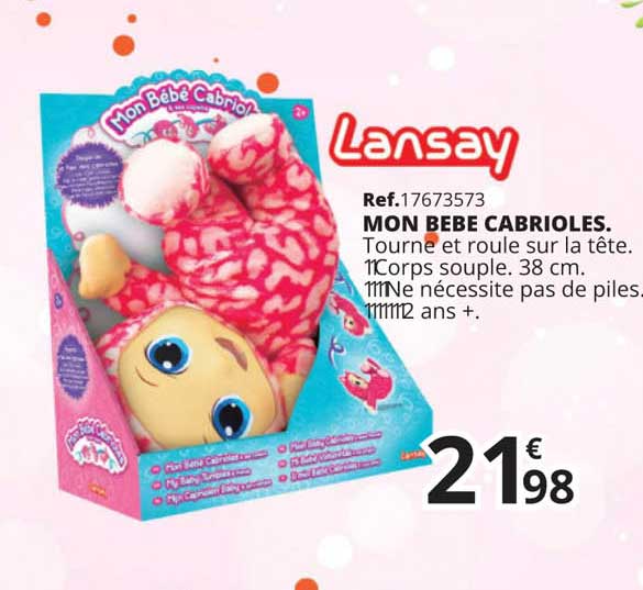 mon bebé cabrioles lansay
