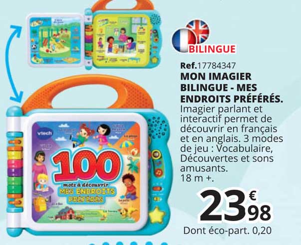 moni imagier bilingue - mes endroits préférés