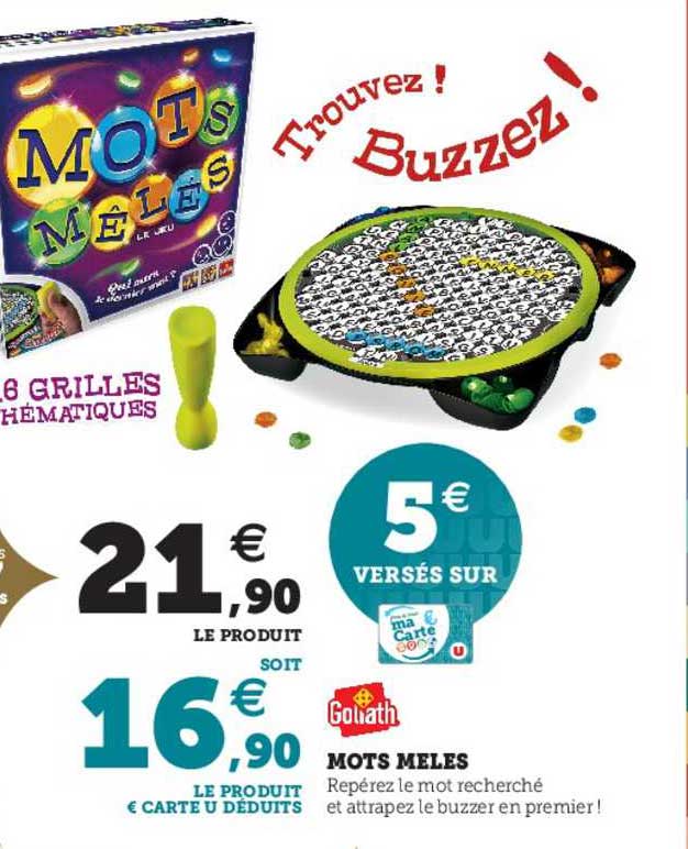 mots mêlés goliath