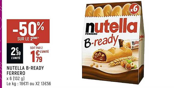 nutella b-ready ferrero