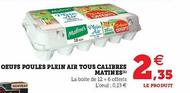 oeufs poules plein air tous calibres matines