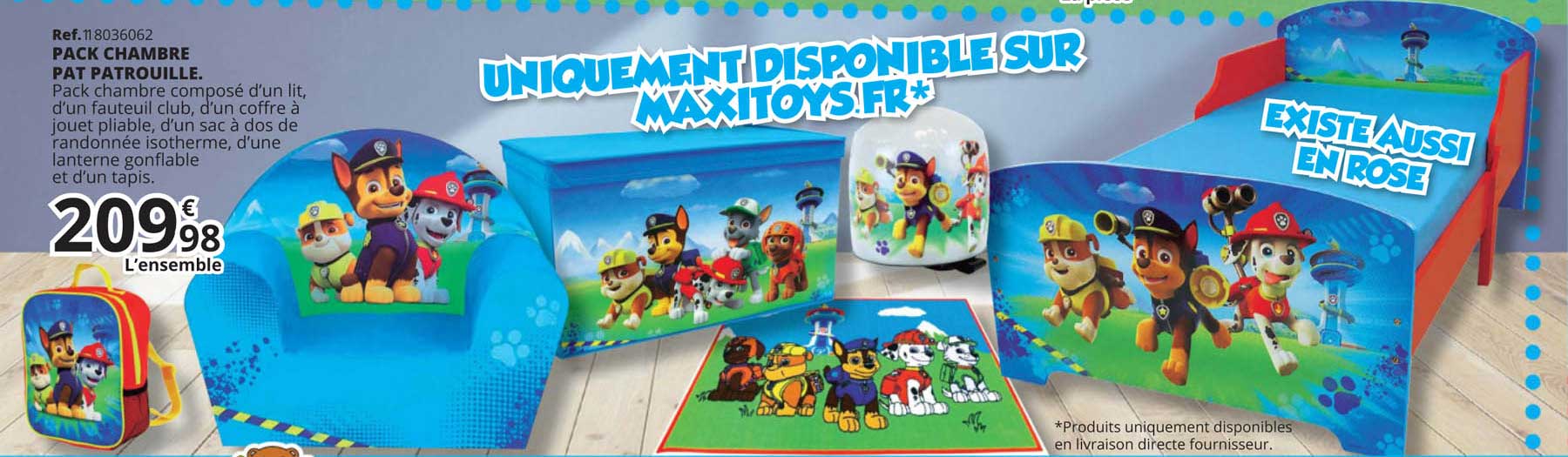 pack chambre pat patrouille