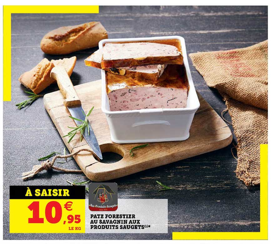 pâte forestier au savagnin aux produits saugets