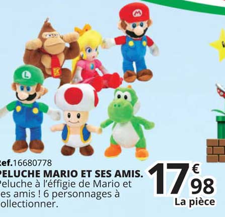 peluche mario et ses amis.