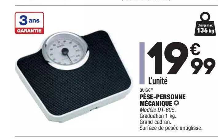 pèse-personne mécanique quigg®