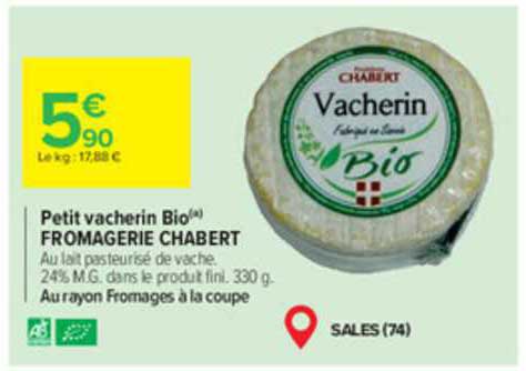 petit vacherin bio fromagerie chabert