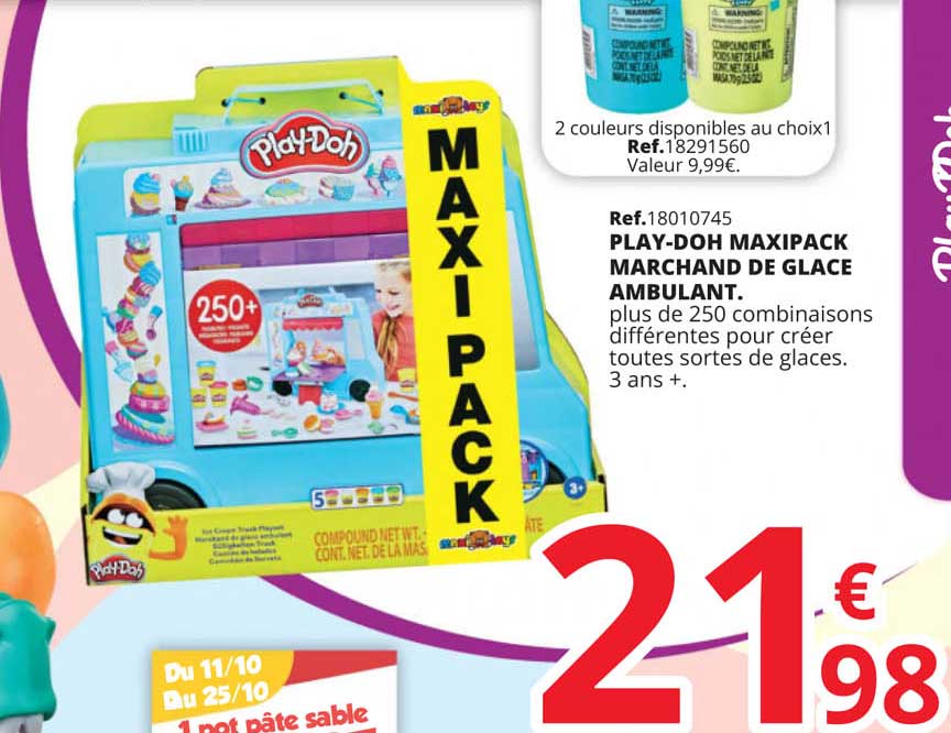 play-doh maxipack marchand de glace ambulant