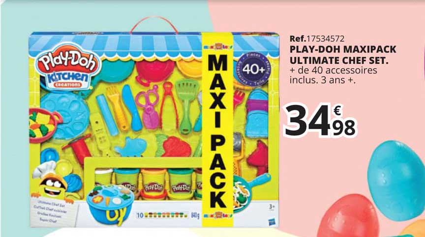 play-doh maxipackl ultimate chef set