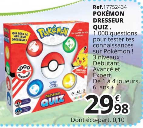 pokémon dresseur quiz