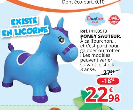 poney sauteur auatoo first