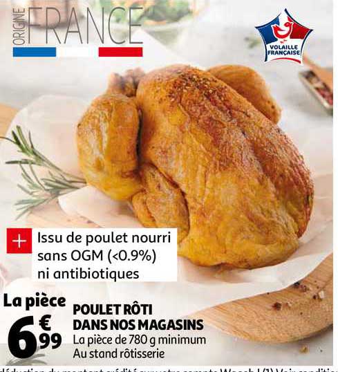 poulet rôti dans nos magasins