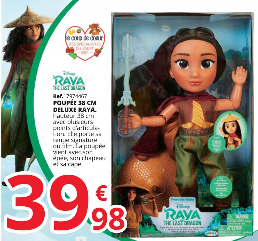 poupée 38 cm deluxe raya