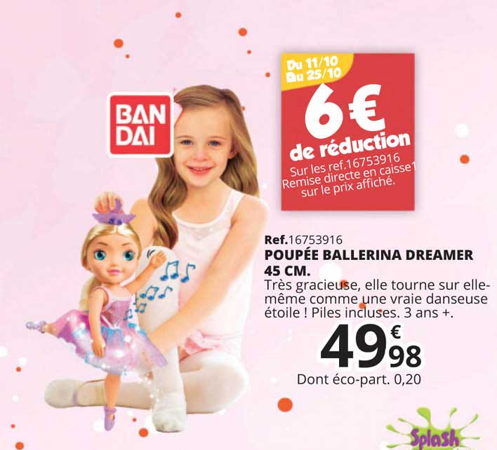 poupée ballerina dreamer 45 cm